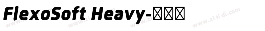 FlexoSoft Heavy字体转换